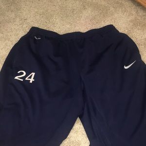 Navy blue nike dry-fit sweat pants